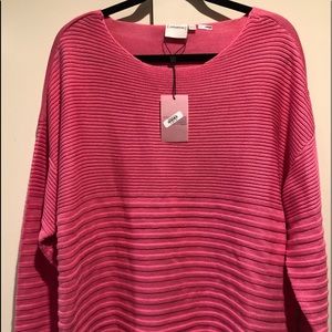 Pink knitted sweater